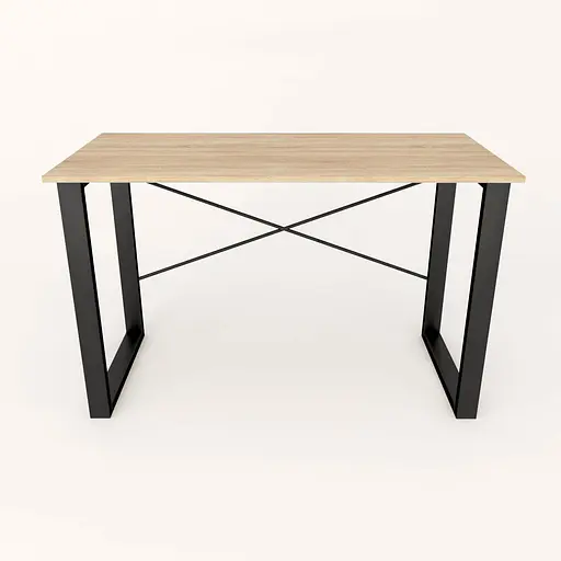 Письмовий стіл Ferrum-decor Драйв 750x1000x600 Чорний метал ДСП Дуб Сонома 16 мм (FRD-103090) - фото 3