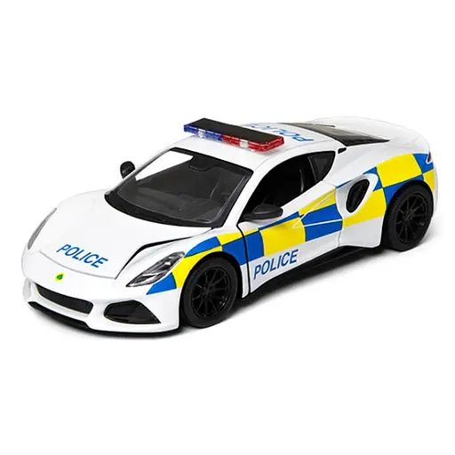 Металева інерційна легкова модель Lotus Emira Police 5", відкриваються двері