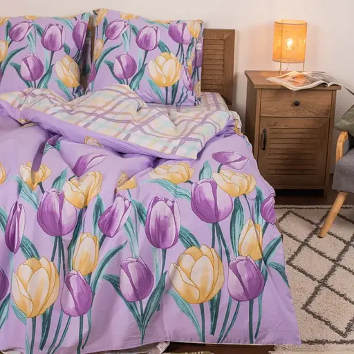 Комплект постільної білизни Viluta євро ранфорс 22177 100% бавовна - фото 2