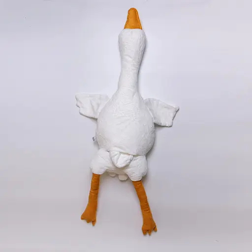 М'яка іграшка-подушка з плюшевим пледом усередині Гусак-обіймусь 135 (см) 3 в 1 Білий Colorful Home 520-6W - фото 3