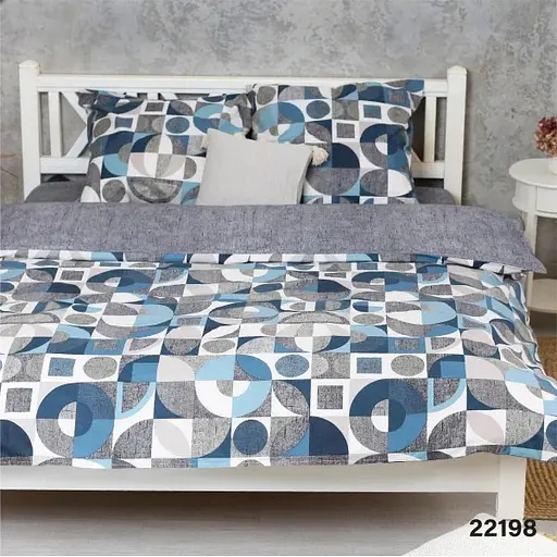 Комплект постільної білизни Viluta полуторний ранфорс 22198 100% бавовна - фото 1