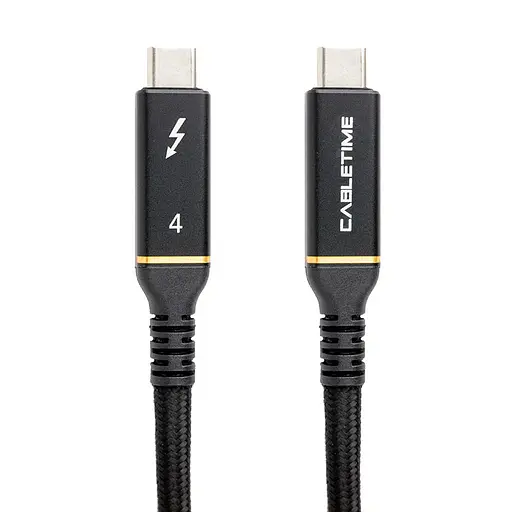 Кабель PowerPlant USB4 USB-C - USB-C 40Gbps 100 W 8K