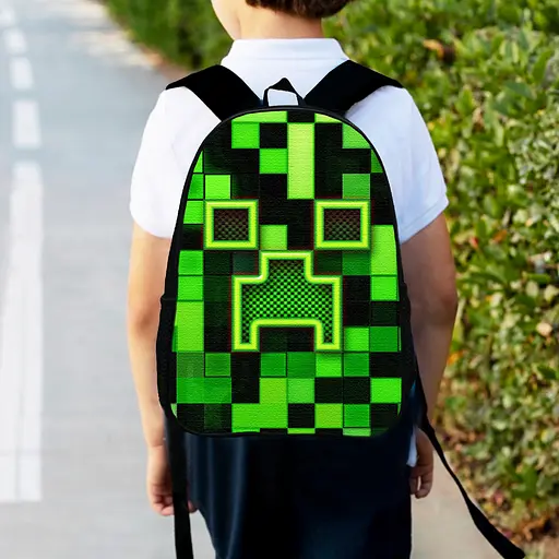 Рюкзак дитячий майнкрафт "Minecraft" 34х27см, міський ранець для хлопчика з принтом (00306)