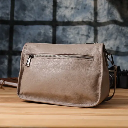 Сумка Vintage на плечо из натуральной кожи 27х18х11 см sum0027626 - фото 10