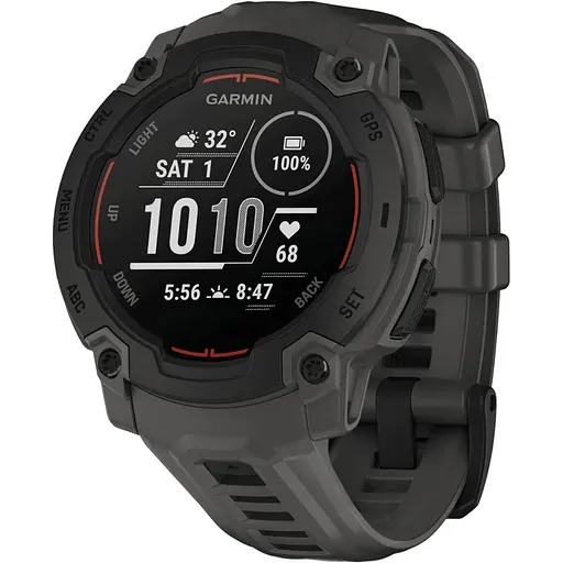 Смарт-годинник Garmin Instinct E 45mm Black with Charcoal Band (010-02933-00) [125567]