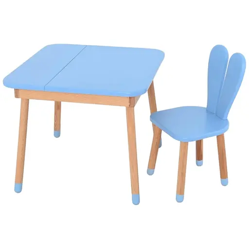 Дитячий столик Bambi 04-025BLAKYTN-DESK для творчості зі стільчиком 60х60 см