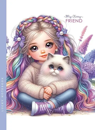 Блокнот, 80 г, інтегральний, 143x200 мм, 48 аркушів, чисті аркуші, матова ламінація, дизайн 24330