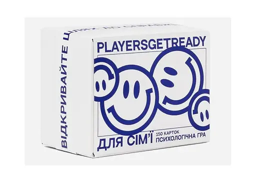 Настільна гра PLAYERSGETREADY Психологічна гра для сім'ї (150 карток) (укр.) (family#Ua)