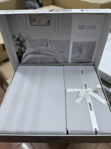 Постільна білизна Melkor V7 A.Gri Ранфорс Жаккард Clasy pbe0052069 - фото 3