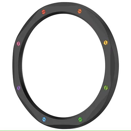 Безель металлический Sikai для смарт-часов Xiaomi Watch S3/S4 Black-multicolor + защитное стеклоSikaiSikai - фото 3