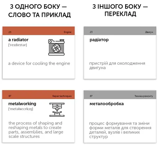 Car Mechanic. 105 карток для вивчення англійської - фото 4