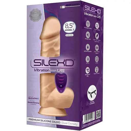 Фаллоимитатор с вибрацией SilexD Norman Vibro Flesh (Model 1 Size 8,5) + LRS, диаметр 5 см - фото 4