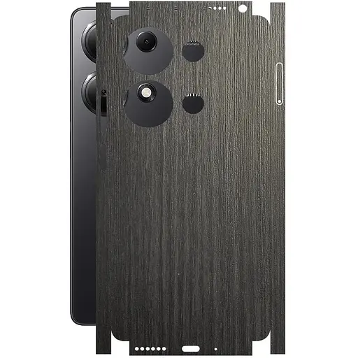 Захисна плівка StatusSKIN для Xiaomi Redmi Note 13 Pro 4G Корпус Вініл Дерево сріблясто-чорне - фото 1