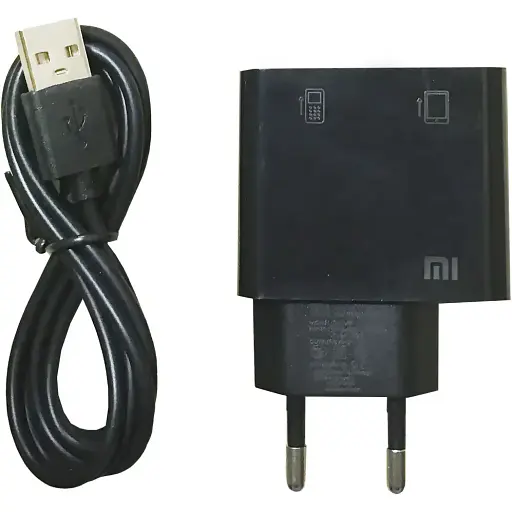 Зарядное устройство Xiaomi Mi-HQ 2 USB 2 А зарядное устройство + Micro кабель черный - фото 1