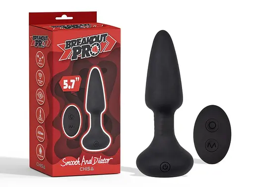 Анальная пробка Breakout Pro Smooth Anal Dilator 14.5 см (черный) - фото 2