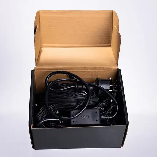 Вулична гірлянда Бахрома GarlandoPro 12 м 200 LED чорний дріт Синій 12MBBL - фото 5