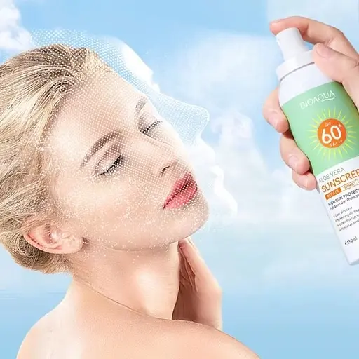 Сонцезахисний спрей BIOAQUA з алое віра SPF60+ PA+++ UVA/UVB 150 мл - фото 2
