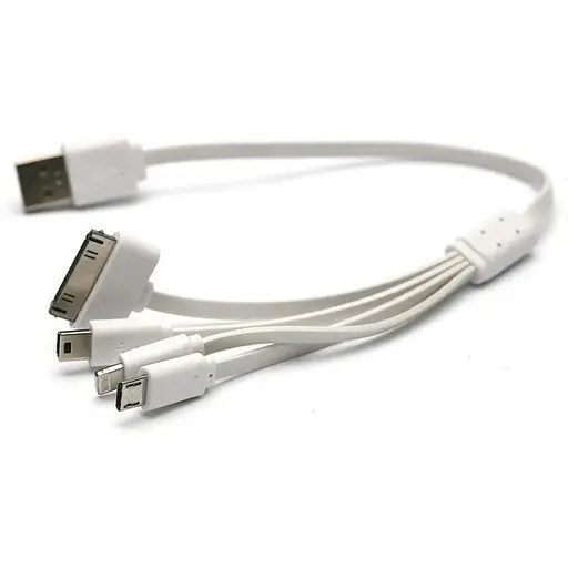 Кабель PowerPlant універсальний Usb 2.0 AM Mini Micro Lightning I-Pod 0.5 м - фото 1