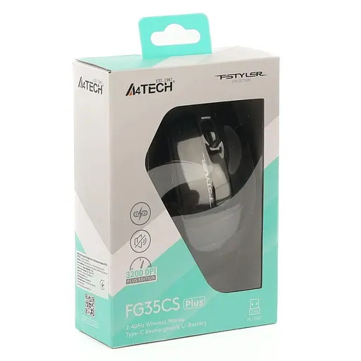 Миша A4Tech Fstyler FG35CS Plus (Grey) Silent (FG35CS Plus (Grey)) - фото 11