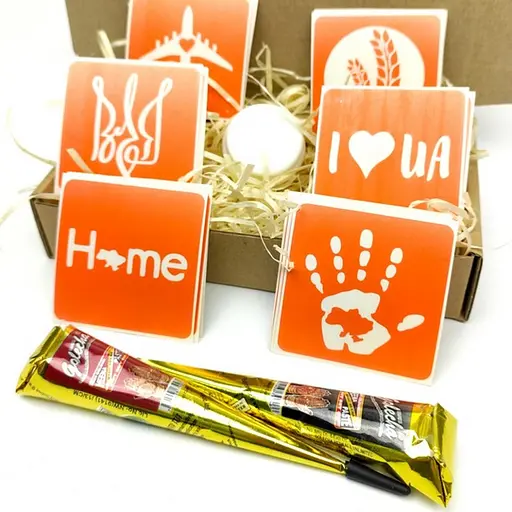 Набор для био-папы Я люблю Украину - хна set-i-love-ukraine-henna