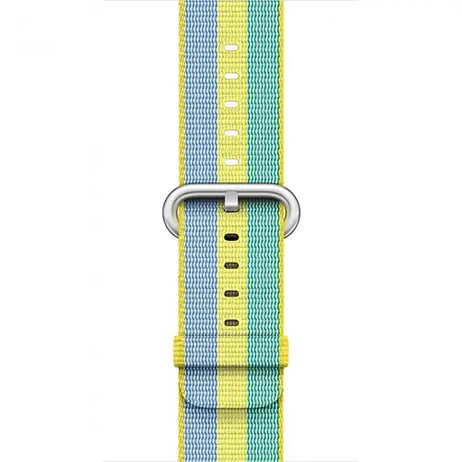 Ремінець Creasted для годинника Apple Watch 42 мм 44 мм нейлоновий з пряжкою, Blue-yellow-green - фото 3
