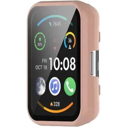 Чехол-накладка DK Пластик Gloss Стекло Full Cover для Huawei Watch Fit / Fit SE (016318) (pink)