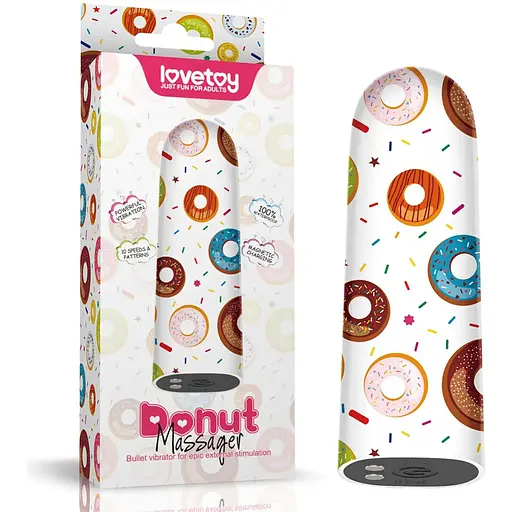 Вібратор для клітора Lovetoy Donut Massager 8.5 см (білий)