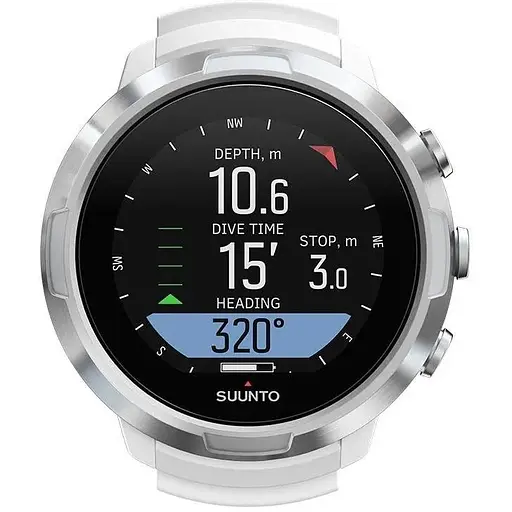 Часы для дайвинга Suunto декомпрессиметр D-5 с USB белый (SS050181000)