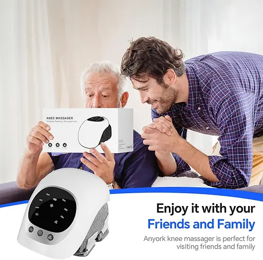 Беспроводной массажер для коленного сустава с подогревом, инфракрасный свет. - фото 5