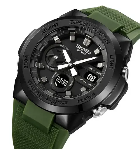 Годинник чоловічий наручний спортивний Skmei 2105 (Зелений) - фото 2