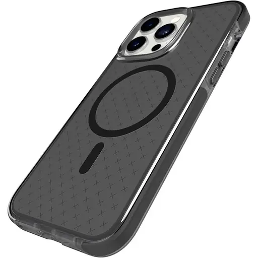 Оригинальный противоударный силиконовый чехол Tech21 Evo Check MagSafe для iPhone 14 Pro Max Black (T21-9857) - фото 5
