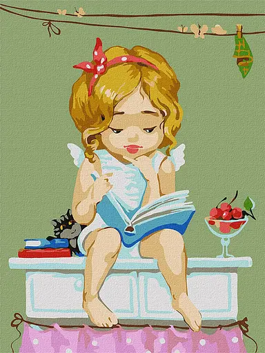 Набор для росписи по номерам Любимая книга, 30x40 см, КНО2396