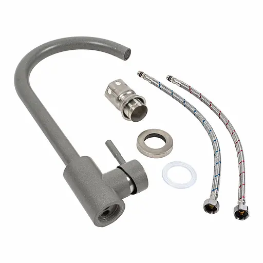 Змішувач для кухні Platinum 56 B NESP (3008 А) сірий мусон Сірий - фото 2