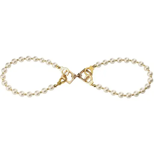 Жемчужные наручники и поножи Lockink Pearl Bondage & RestRaint Set - фото 4