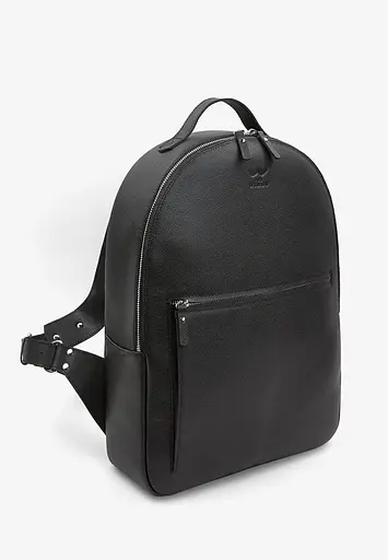 Кожаный рюкзак Groove L черный Сафьяно - фото 3