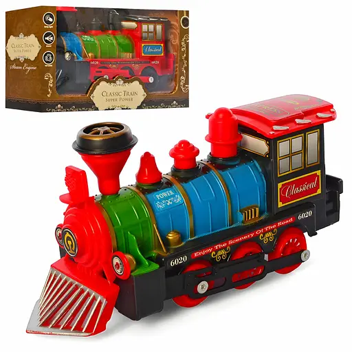 Детский паровоз Classic Train со звуком и светом (829-8) - фото 3