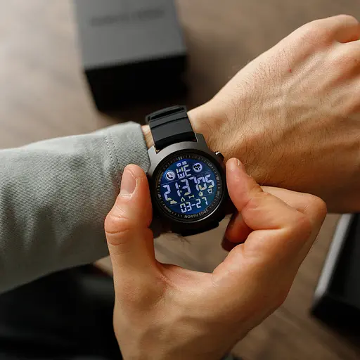 Годинник North Edge Laker Black 5BAR - фото 3