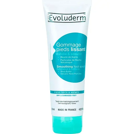 Скраб для ніг Evoluderm пом'якшуючий з олією ши 125 мл - фото 1