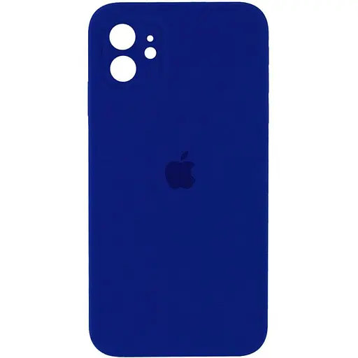 Чехол Epik Silicone Case Square Full Camera Protective AA для Apple iPhone 11, 6.1 Синий/Deep navy