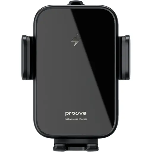Автодержатель с беспроводной зарядкой Proove Triple Clamp 15W Black (WHTC15010001) [136215] - фото 4