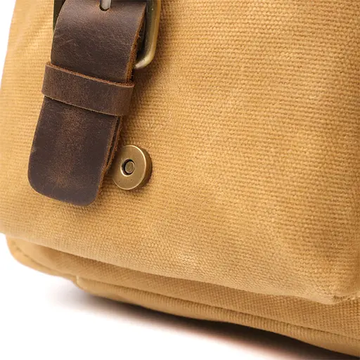 Портфель Vintage зі шкіряними вставками 37х28х8 см sum0027464 - фото 8