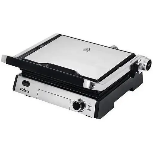 Прижимной контактный электрический гриль Rotex RSM600-XL двухсторонний настольный 2000 Вт - фото 1
