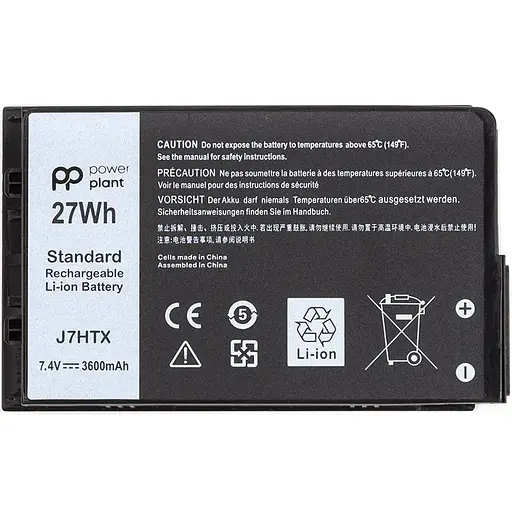 Акумулятор PowerPlant для ноутбуків DELL Latitude 12 7202 (J7HTX) 7.4V 3600mAh