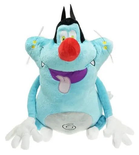 М'яка іграшка 38 см Кіт на ім'я Оггі мультфільм Оггі і таргани Oggy et les Cafards cartoon ОС - фото 1