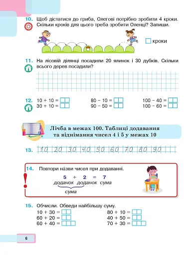 Математика. Навчальний посібник для 2 класу закладів загальної середньої освіти. Частина 1 - фото 5