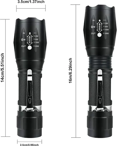 Світлодіодний ліхтарик Super Bright T6 Ручний світлодіодний ліхтар Портативний водонепроникний вуличний ліхтар - фото 5