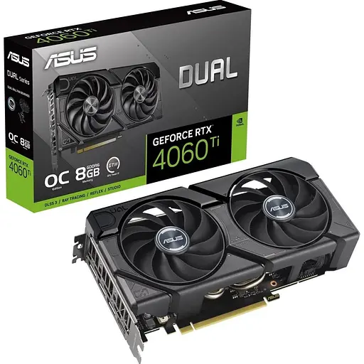 Видеокарта Asus GeForce RTX 4060 Ti EVO OC 8 GB (DUAL-RTX4060TI-O8G-EVO) UA [129271]