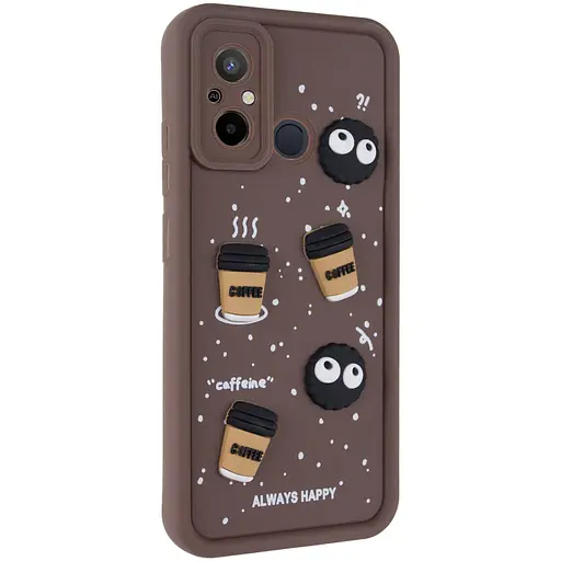 Чехол Epik TPU Toys Case для Xiaomi Redmi 12C/Poco C55 Brown/Always Happy