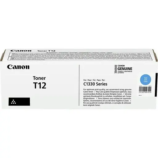 Canon Картридж T12 i-SENSYS XC1333 Series (5400 стр.) Cyan