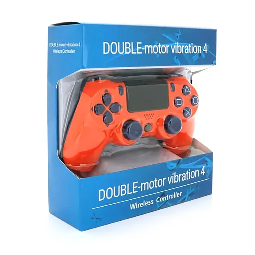 Беспроводной геймпад Brazzers DualShock 4 для PS4 оранжево-синий - фото 5